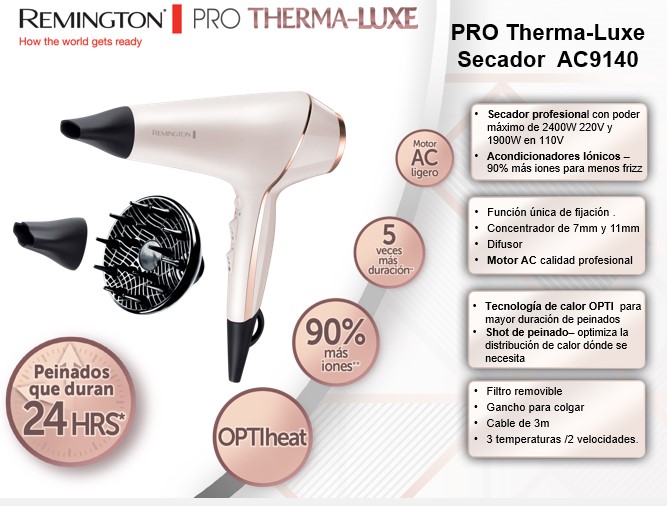 Secador remington pro therma luxe fashion opiniones